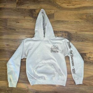 "Mucha" Men's Tan and Brown Hoodie